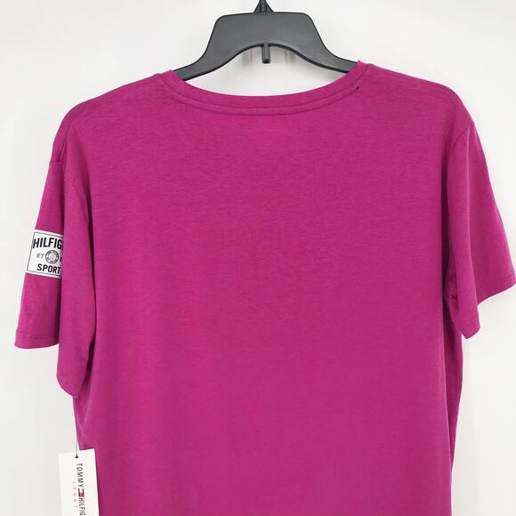 TOMMY HILFIGER SPORT Performance Graphic T-Shirt Small Pink Short Sleeve NWT - Picture 6 of 10